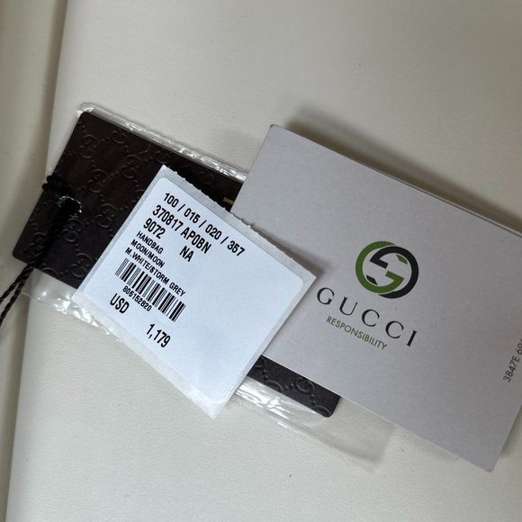 GUCCI Taupe Leather Lady Bamboo Flap Bag - Picture 6 of 6